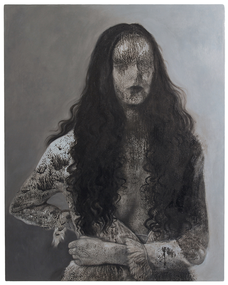oil painting on wood, mustererkennung, asian curator, BOOOOOOOM!