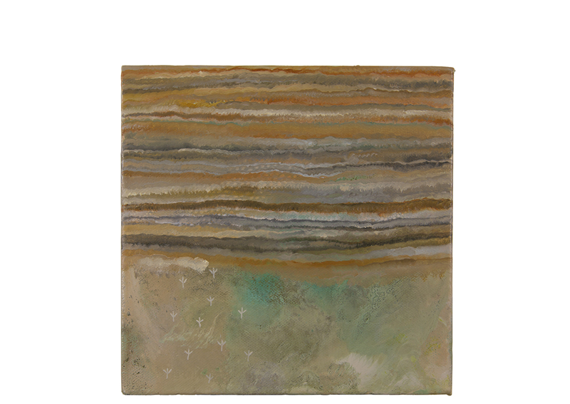 oil painting, holocene, geological strata painting